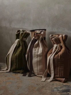 Vari Quilted Sack - Velvet - Khaki-Ferm Living Sale