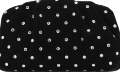 Hot Velvet strass clutch Dame Festtasker|Clutches