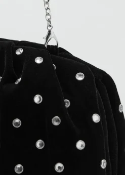 Hot Velvet strass clutch Dame Festtasker|Clutches