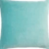 Discount VELVET/LIGHT BLUE, PYNTEPUDE 48x48 CM Puder