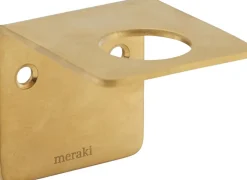 Meraki Badeværelsestilbehør>Vægophæng, Børstet messing, l:5,8 cm, b: 6,7 cm, h: