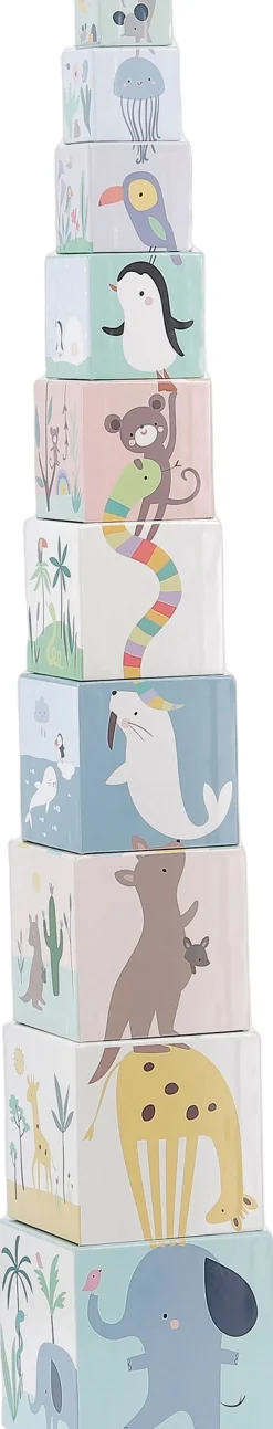 Børn VILAC Babylegetøj>- Stableklodser - Verdens Dyr af Sarah Betz