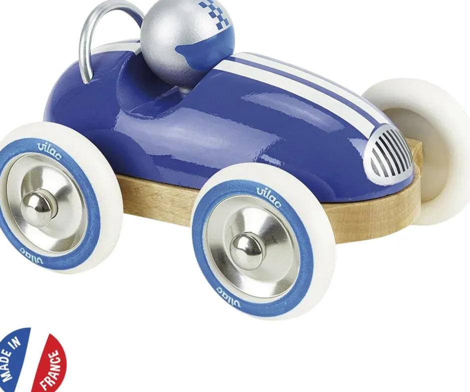 Børn VILAC Legetøjsbiler & Transportmidler>- Vintage Racerbil - Blå
