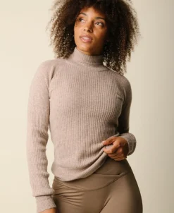 Best Vilda turtleneck cashmere blend sweater - Hazel Dame Cashmere|Strik