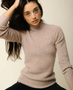 Best Vilda turtleneck cashmere blend sweater - Hazel Dame Cashmere|Strik