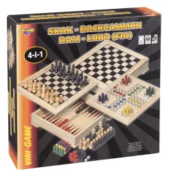 Børn VINI GAME Spil & Puslespil>VINI 4 I 1 TRÆSPIL mREGLER