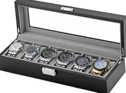 Ditur Ure>Watch Box 6 Watches Black Wood DIT0