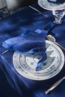 New Waves dug, blå, 270 X 144 cm Tekstiler Til Borddækning