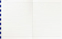 Weekly Planner med syet ryg, Blå stribe-Notem Online