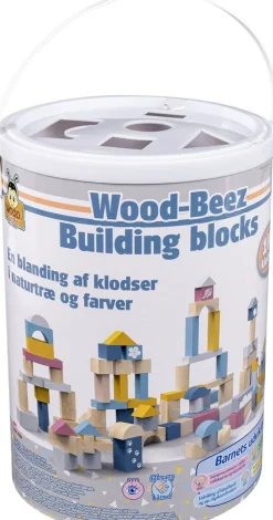 Online WOOD BEEZ 100 KLODSER Børn Konstruktionslegetøj|Babylegetøj