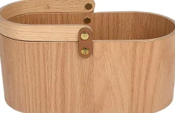 Ekta Living Tilbehør Til Bordet>Wood Tray Caddy, Oak, 12x23x10 cm