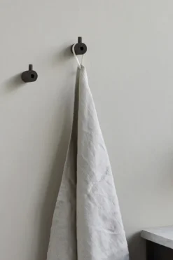 Wooden Wall Hook, Smoked Oak-Moebe Best