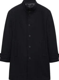 Wool funnel neck coat-MANGO Sale