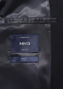 Wool funnel neck coat-MANGO Sale