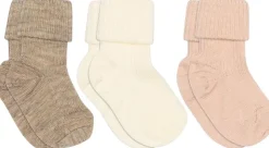 Børn mpKids Strømper & Strømpebukser>Wool rib baby socks - 3-pack
