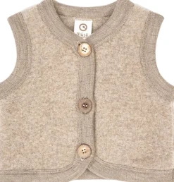 Woolly fleece vest Børn Overtøj