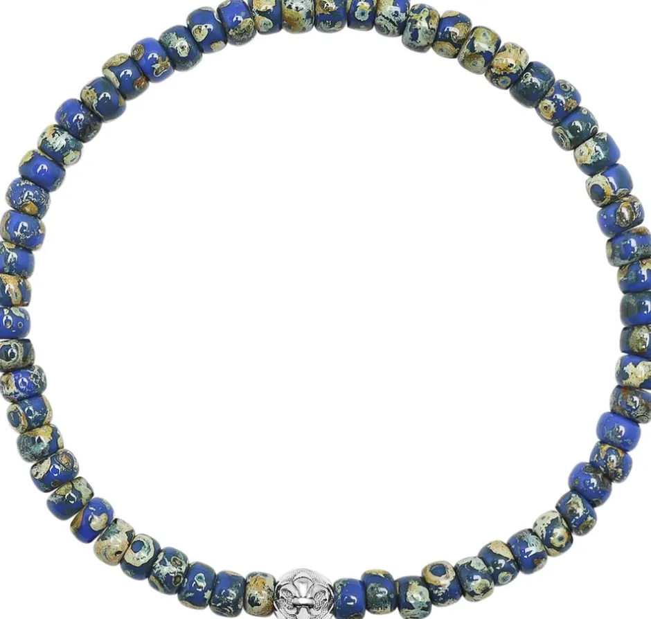 Clearance Wristband with Lapis Japanese Miyuki Beads Smykker