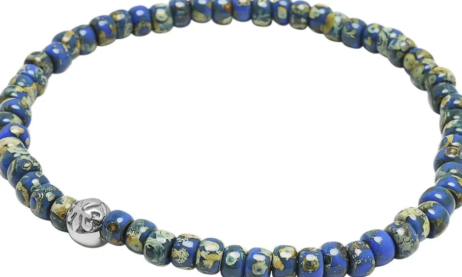 Clearance Wristband with Lapis Japanese Miyuki Beads Smykker
