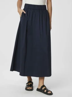 Discount Yara Long Poplin Skirt Dame Nederdele
